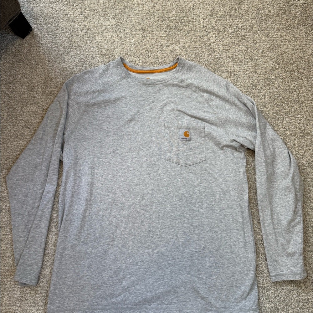 Carhartt Men's Heather Gray Long Sleeve Tee